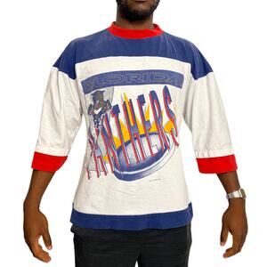 Vintage 90s Florida Panthers Hockey Tee size medium